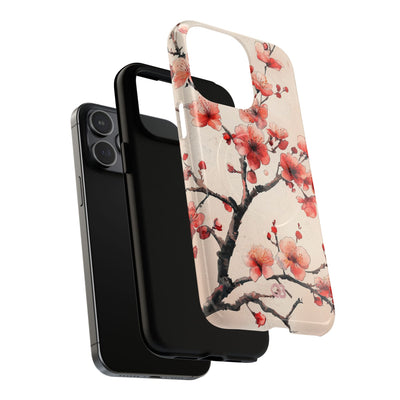 Crimson Silk Flora · Tough+ Custodia per iPhone · Magsafe