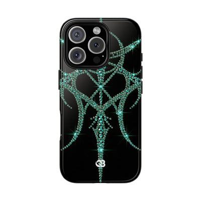 Teal Cyber Sigil · Tough Phone Case for iPhone · Teal