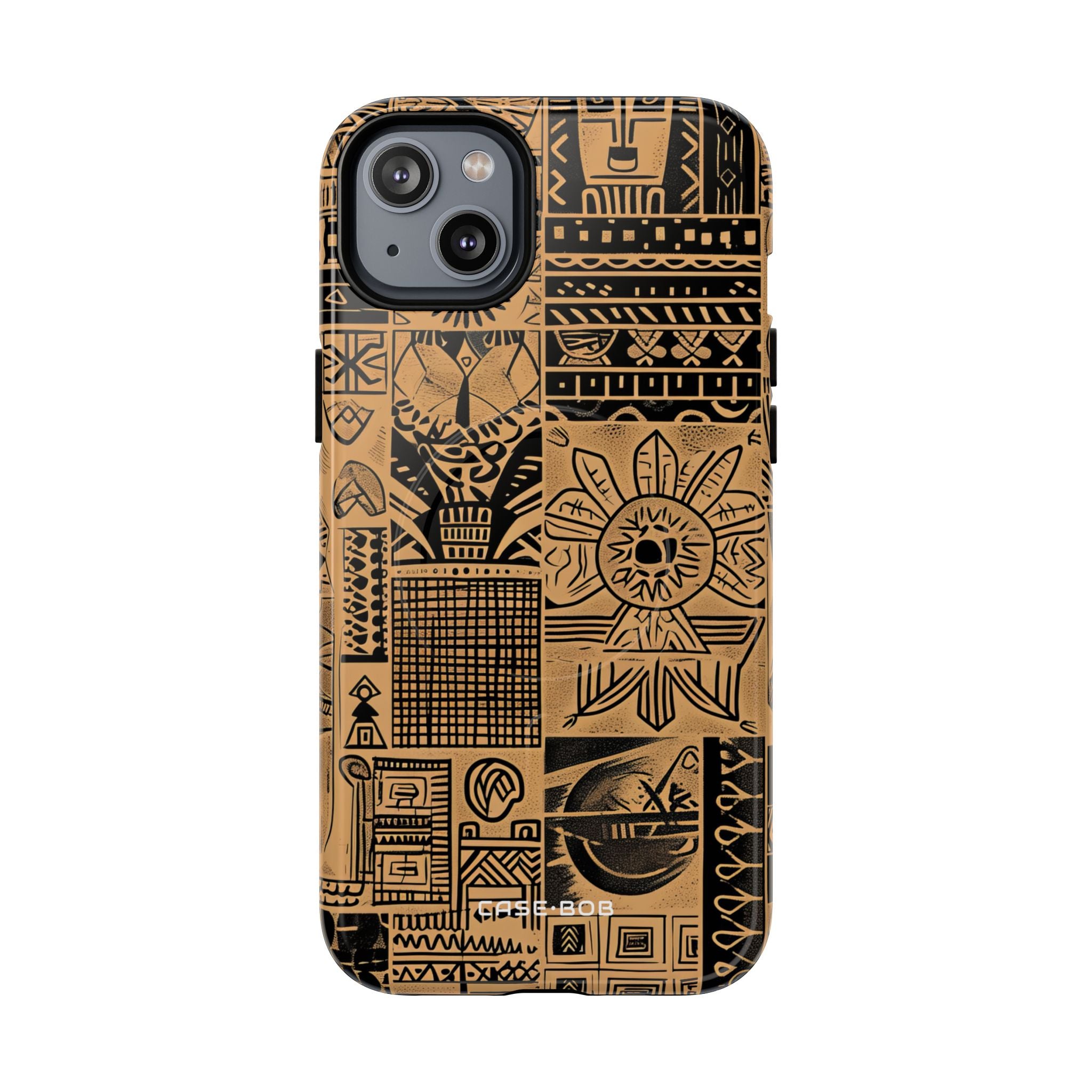 Tribal Faces iPhone 14 Plus Case - Tough+
