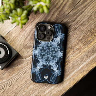 Blue Tough Phone Case for iPhone - Glacial Smoke Crown