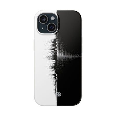 Black Lite Phone Case for iPhone - Static Signal Split