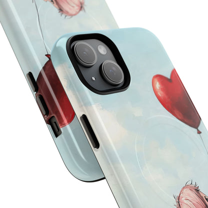 Heart Balloon Glow iPhone 15 Plus Case - Tough+