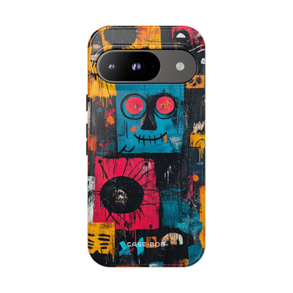 Blue Stitch Smile Google Pixel 9 Case - Tough