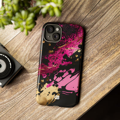 Magenta Liquid Gold · Tough Fundas para teléfono para iPhone