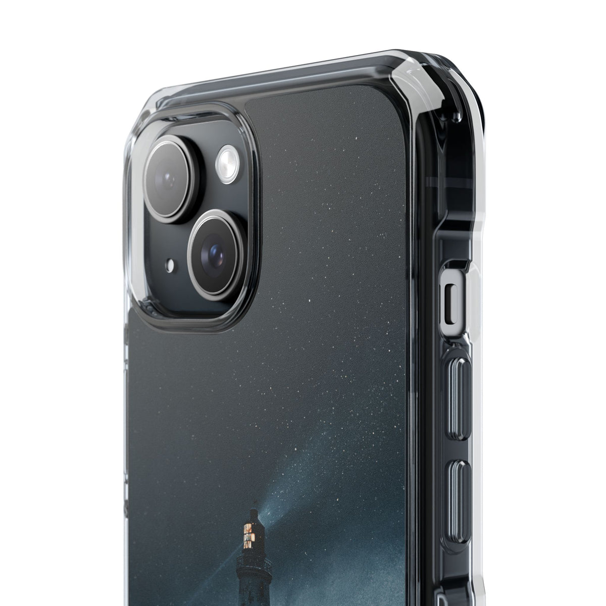 Nordic Coastal Beacon · Clear Impact Magnetic Phone Case for iPhone · Blue