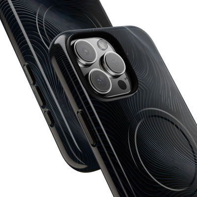 Black Tough 2.0 Magsafe Phone Case for iPhone - Obsidian Ridge Flux