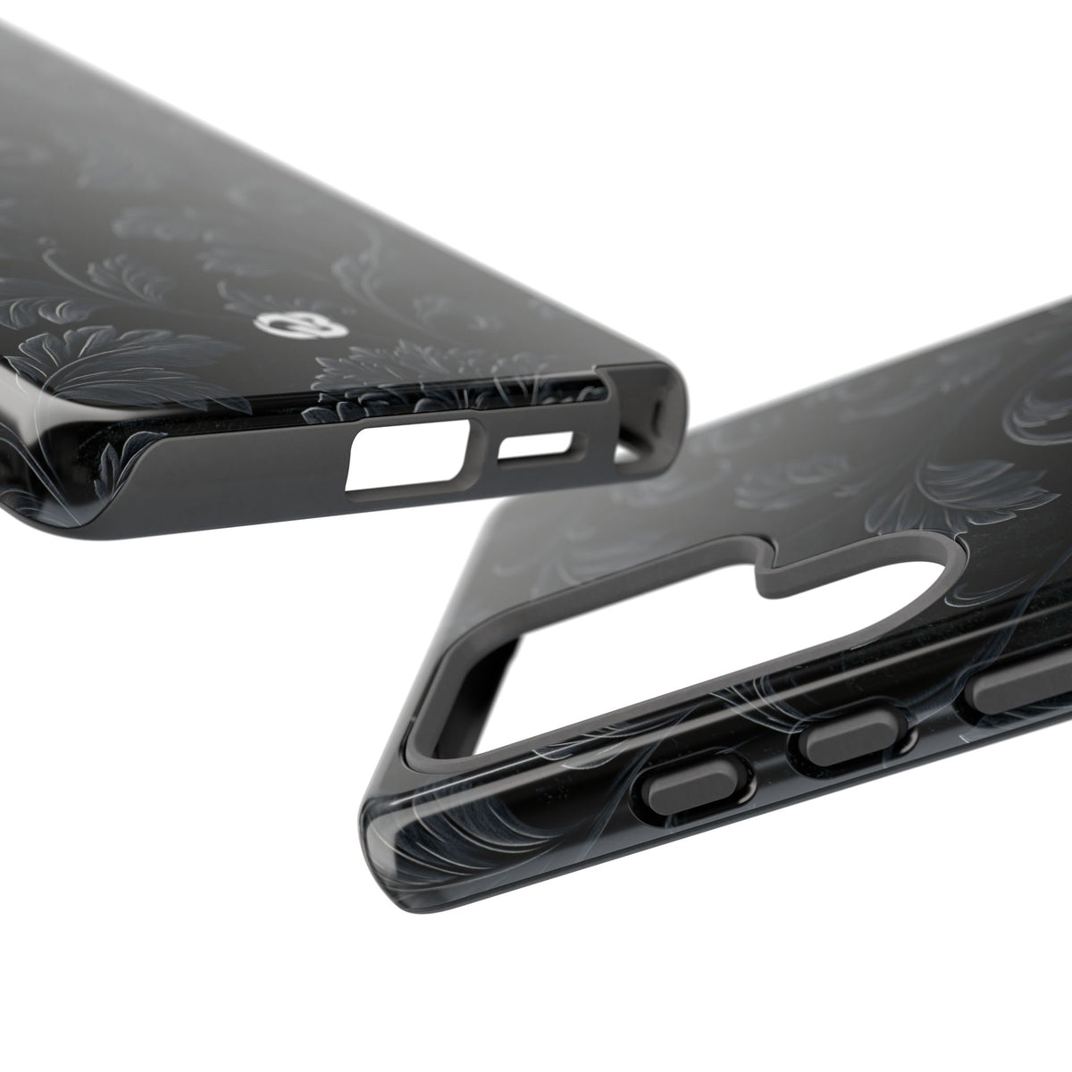 Obsidian Damask · Tough Phone Case for Samsung · Black
