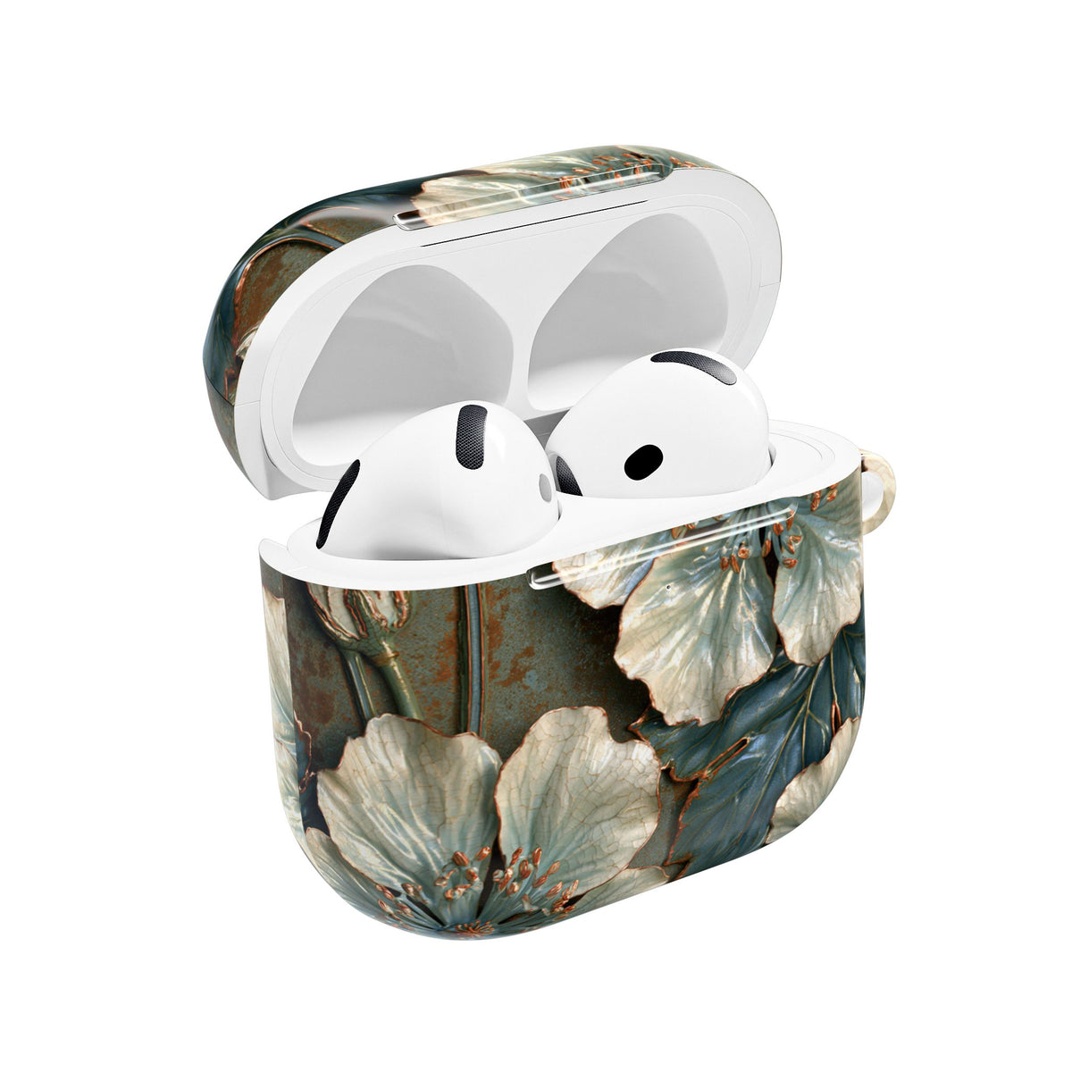 Gilded Blossom Reverie · Hard Case for AirPods & AirPods Pro · Teal