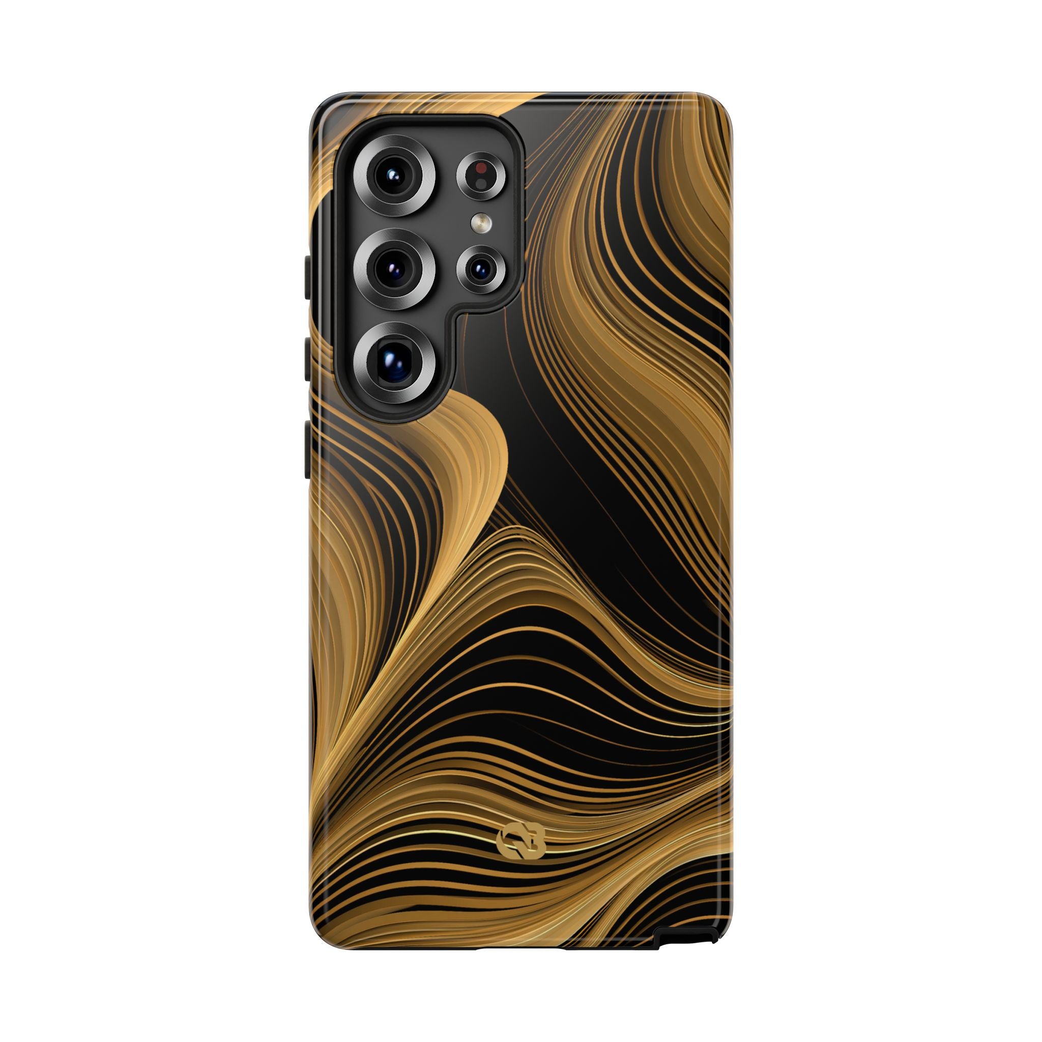 Gold Tough Phone Case for Samsung - Molten Copper Strands