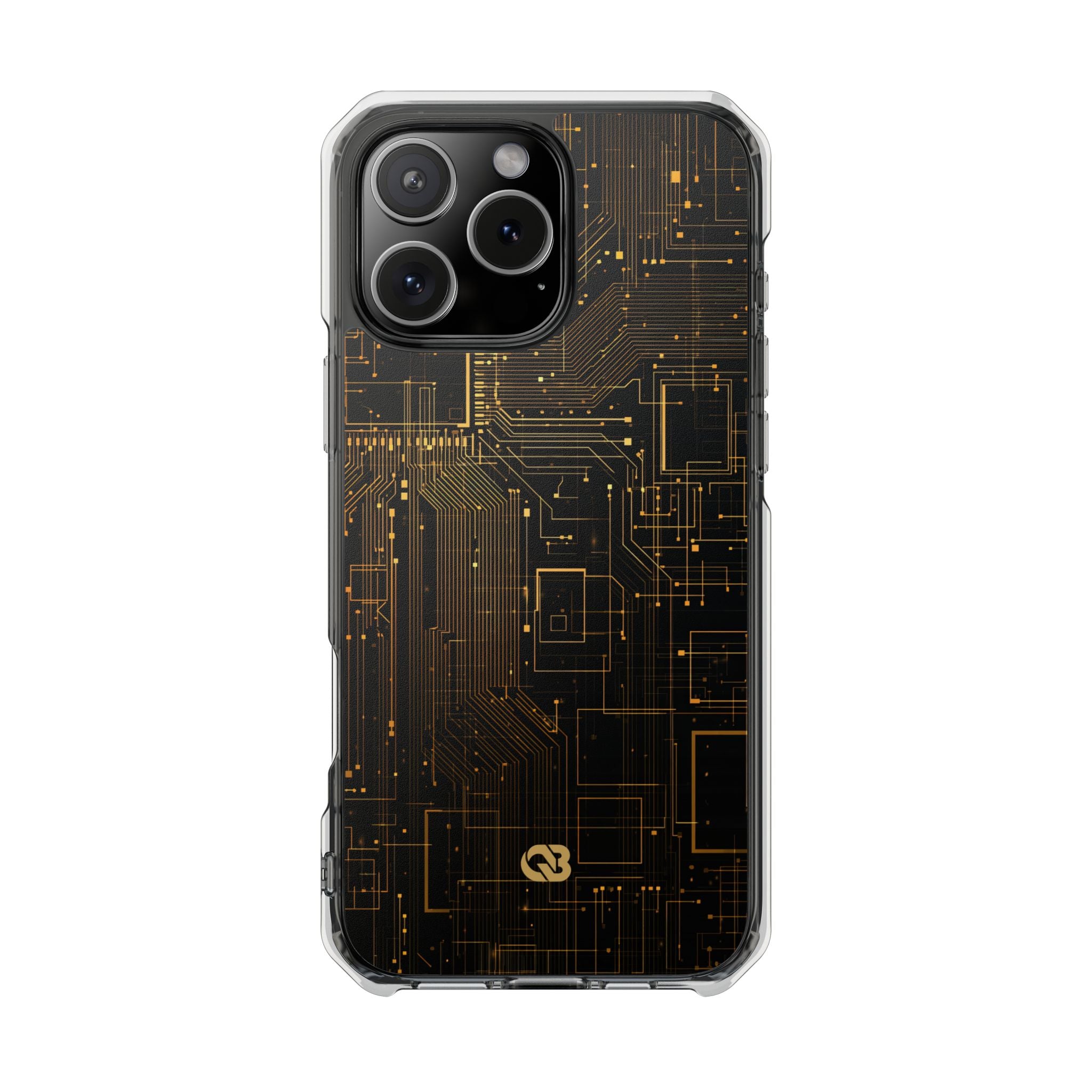 Gold Impact MagSafe Phone Case for iPhone - Amber Core Mainframe