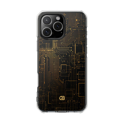 Gold Impact MagSafe Phone Case for iPhone - Amber Core Mainframe