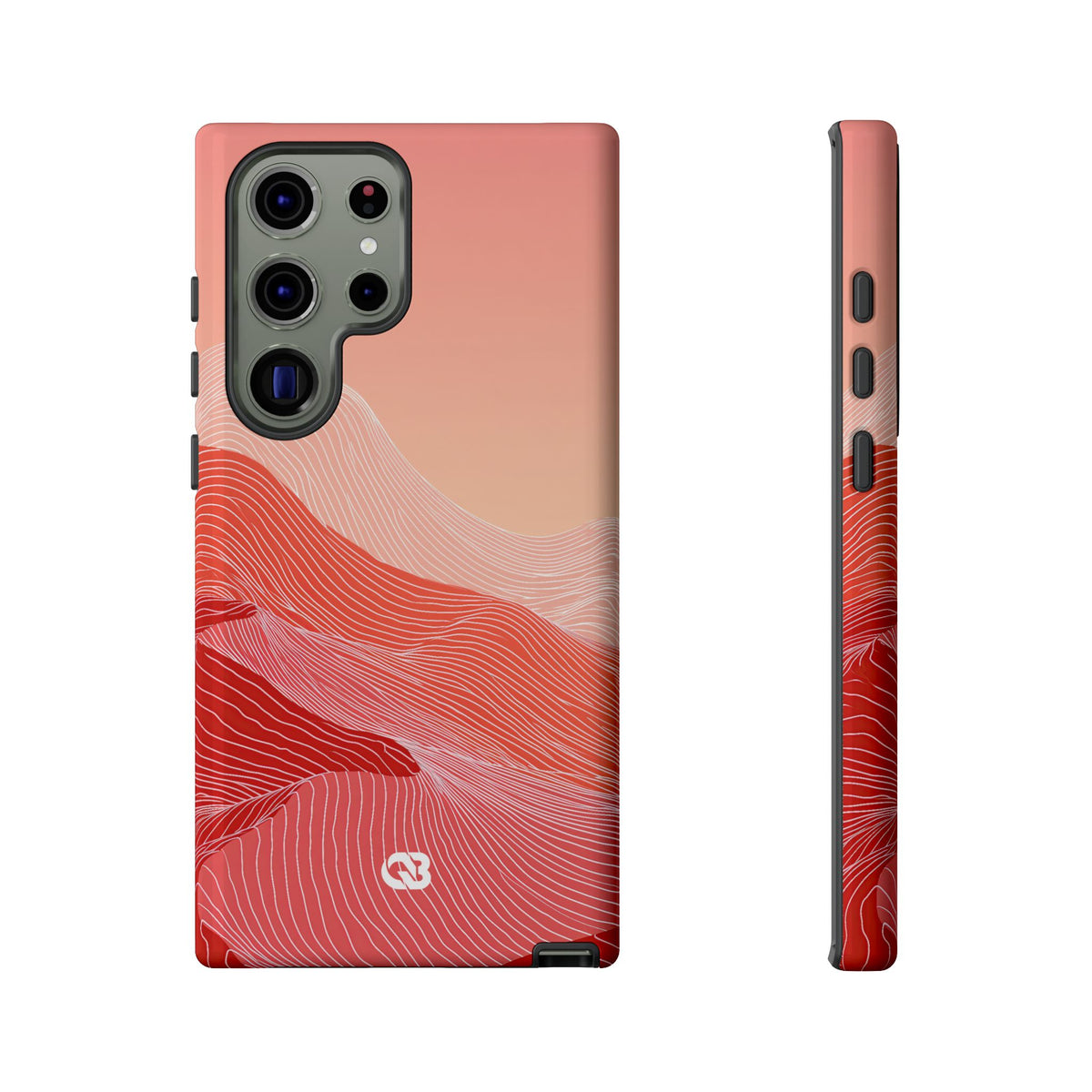 Coral Ridge Contours · Tough Phone Case for Samsung · Red