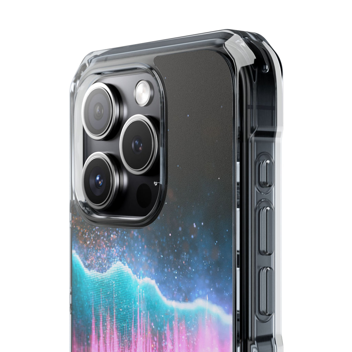 Digital Frequency · Clear Impact Magnetic Phone Case for iPhone · Pink