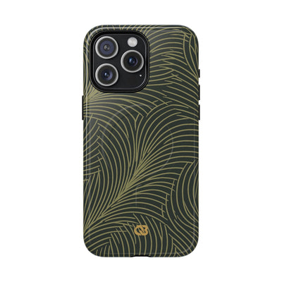 Green Tough 2.0 Magsafe Phone Case for iPhone - Dark Olive Plume
