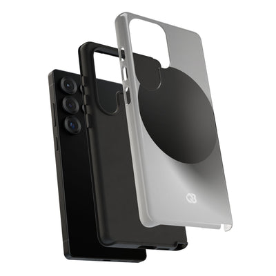 Grey Tough Phone Case for Samsung - Matte Onyx Sphere
