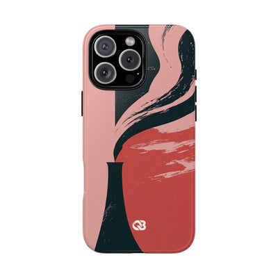 Pink Tough Phone Case for iPhone - Cinder Rose Plume