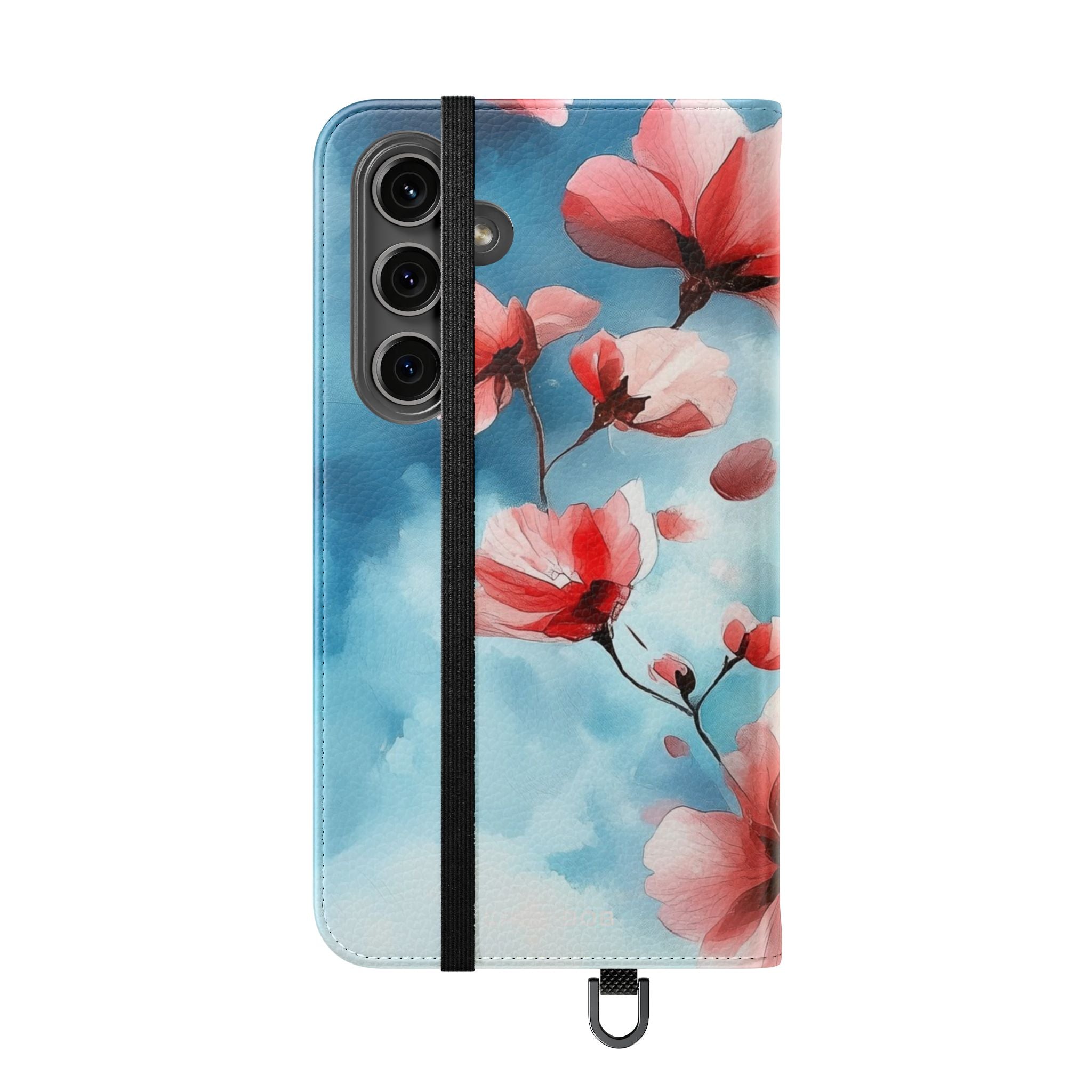Roze Bloesem Drift - Samsung S24 Plus Case - Portemonnee