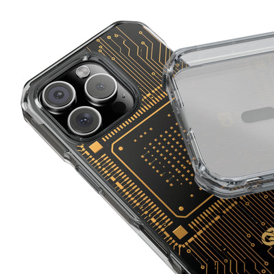 Gold Impact MagSafe Phone Case for iPhone - Cyber Gold Processor