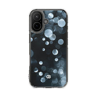 Black Impact MagSafe Phone Case for iPhone - Silver Orbit Glow