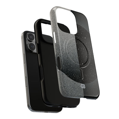 Black Tough 2.0 Magsafe Phone Case for iPhone - Lunar Static Orbit