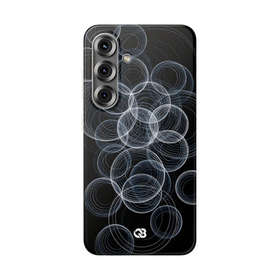 Black Lite Phone Case for Samsung - Frosted Ring Matrix