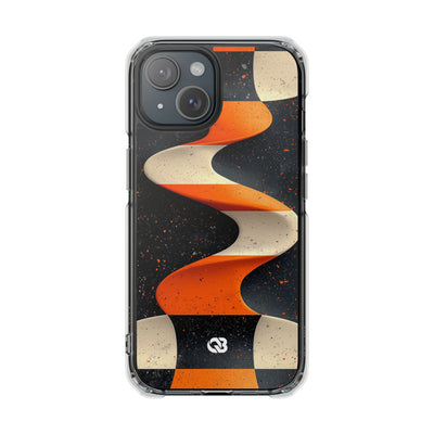 Orange Grit Twist · Impact Handyhülle für iPhone · Magsafe