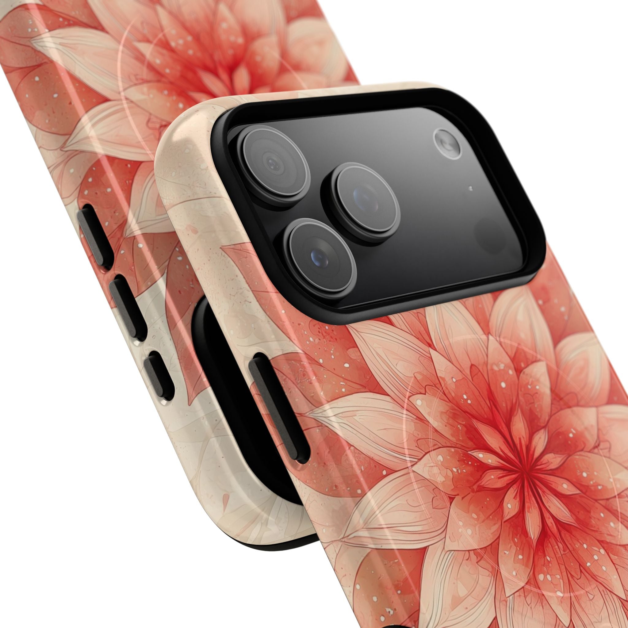 Coral Layered Bloom · Tough+ Handyhülle für iPhone · Magsafe