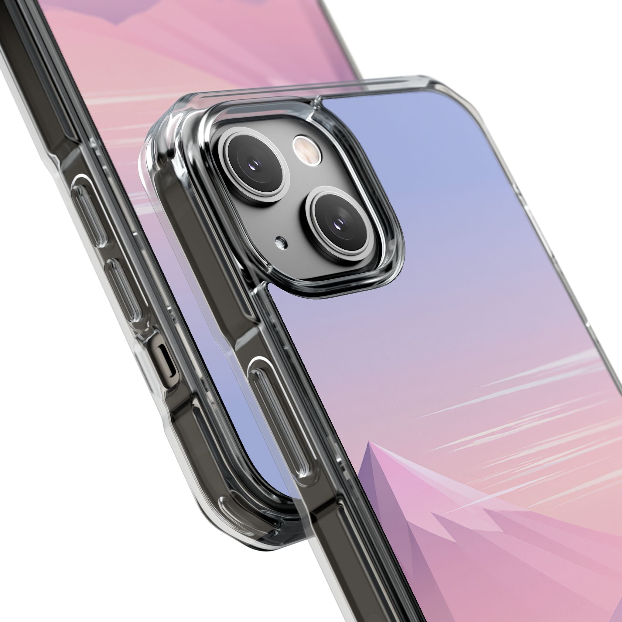 Purple Impact MagSafe Phone Case for iPhone - Lavender Alpine Dawn