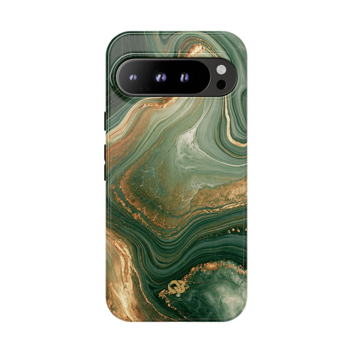 Jade Suminagashi · Tough Phone Case for Pixel ·  Green