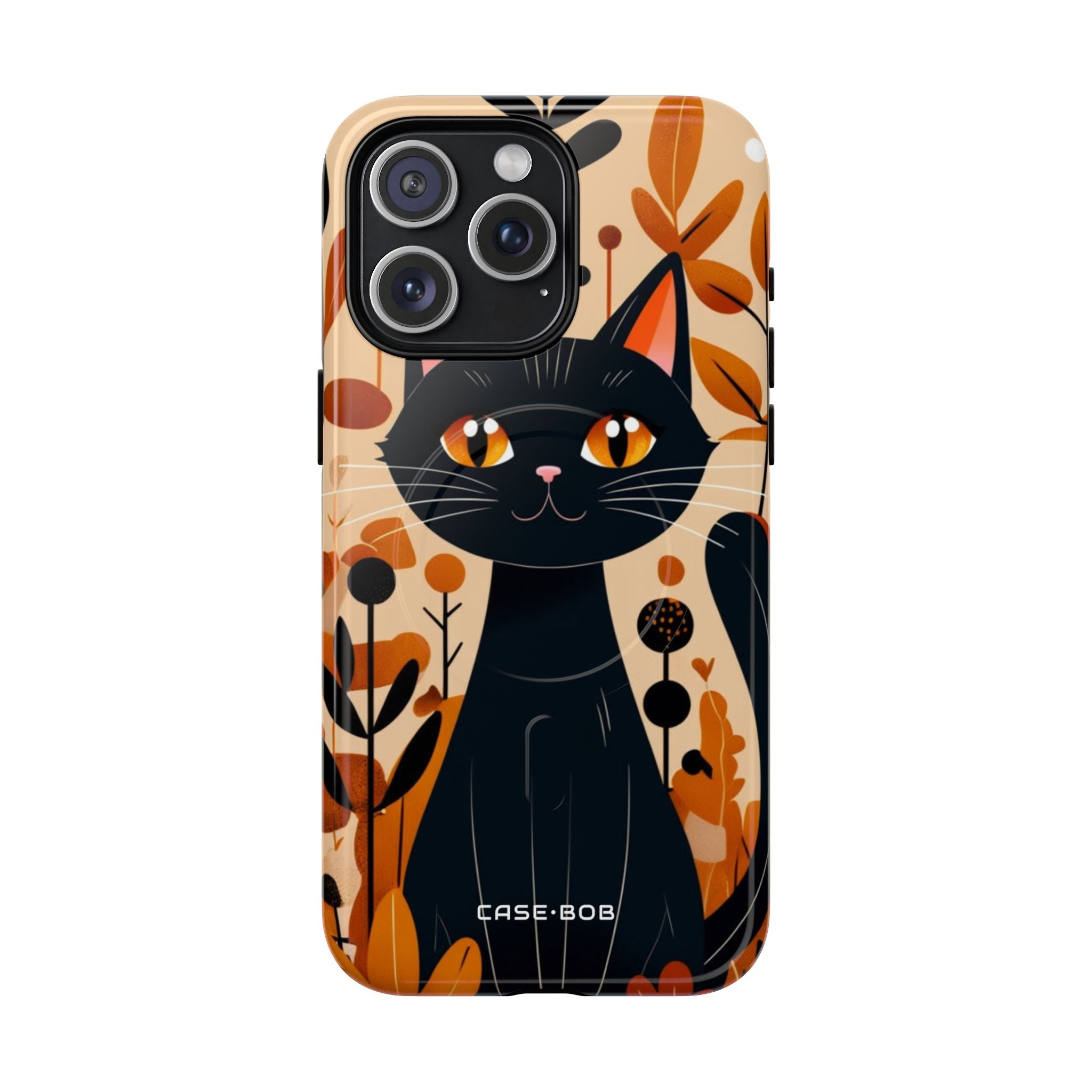 Black Cat Glow iPhone 15 Pro Max Case - Tough+