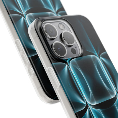 Translucent Cyber Grid · Lite Phone Case for iPhone ·  Teal