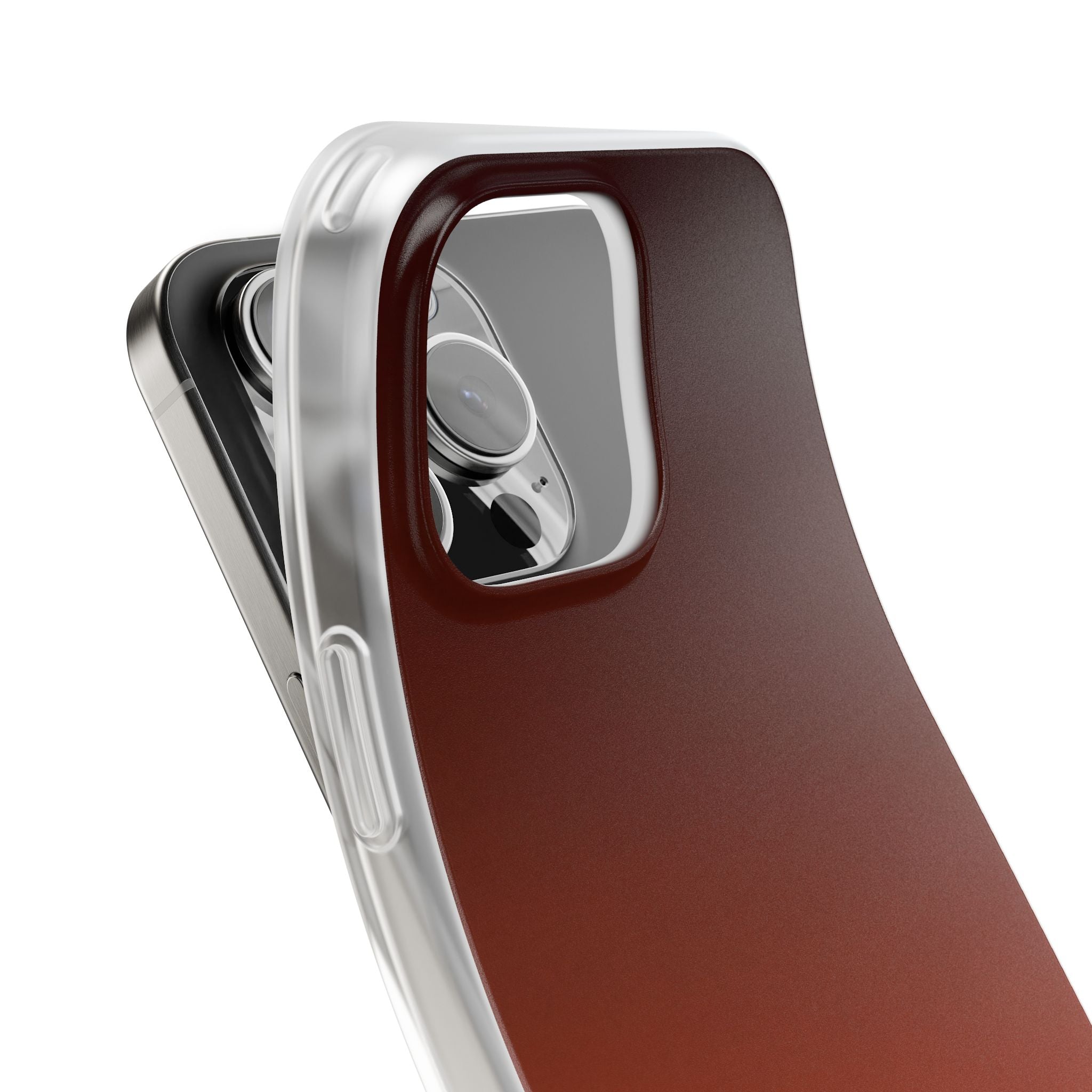 Orange Lite Phone Case for iPhone - Obsidian Ember Fade
