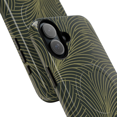 Green Tough 2.0 Magsafe Phone Case for iPhone - Dark Olive Plume