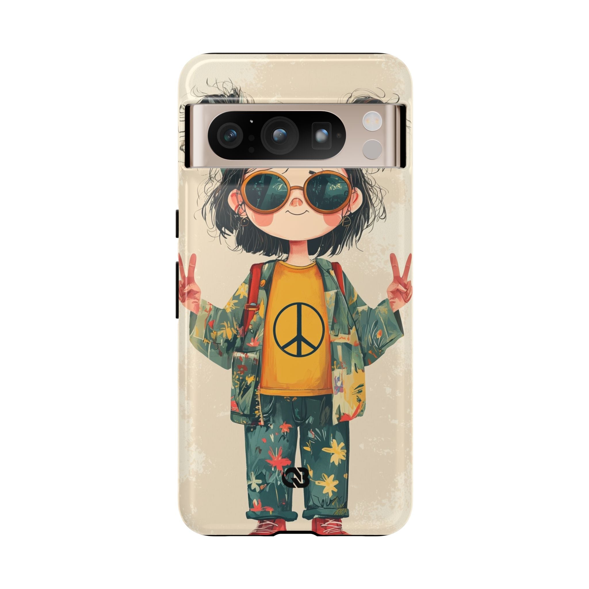 Retro Peace Girl · Tough Phone Case for Google Pixel