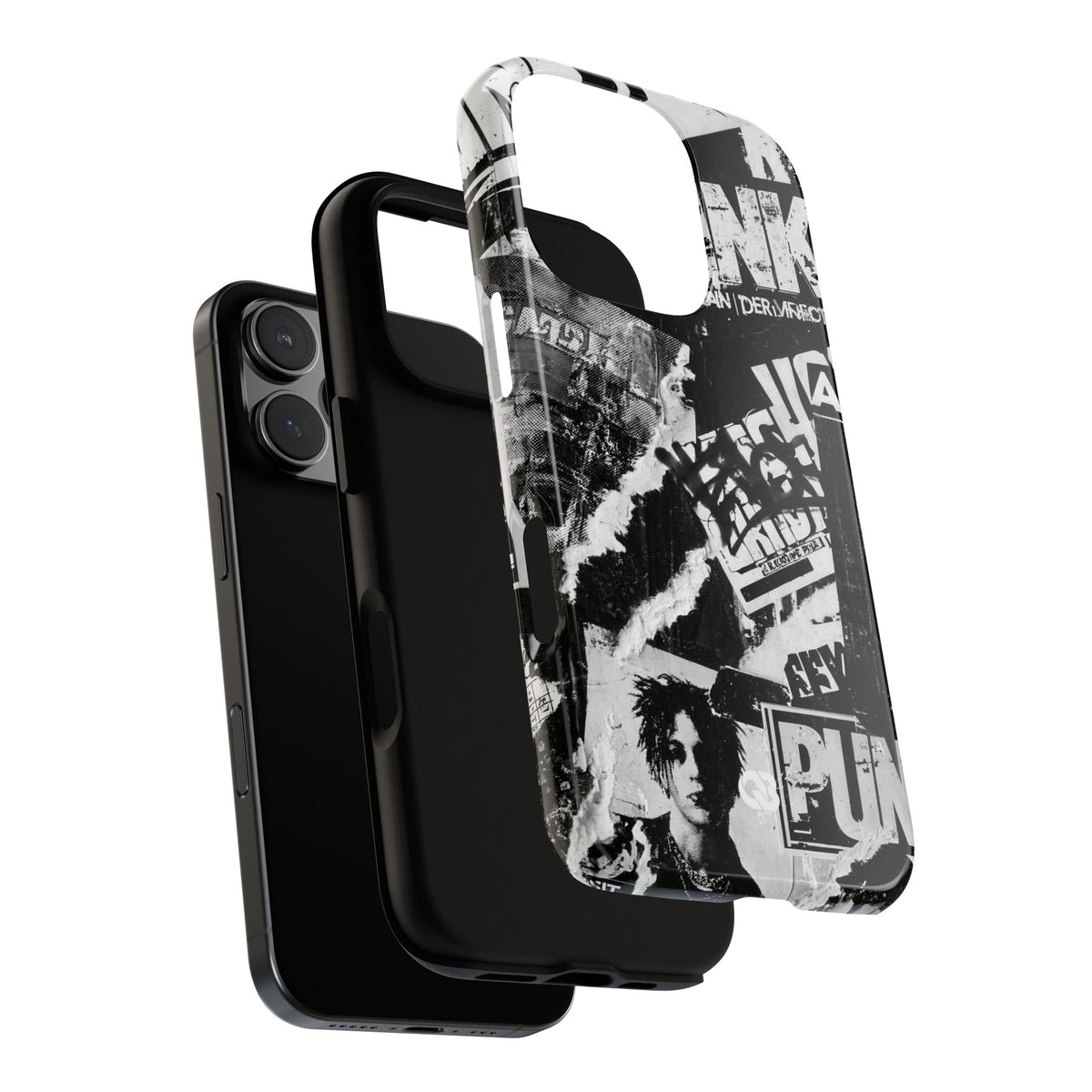 Underground Punk Collage · Tough Phone Case for iPhone · Black