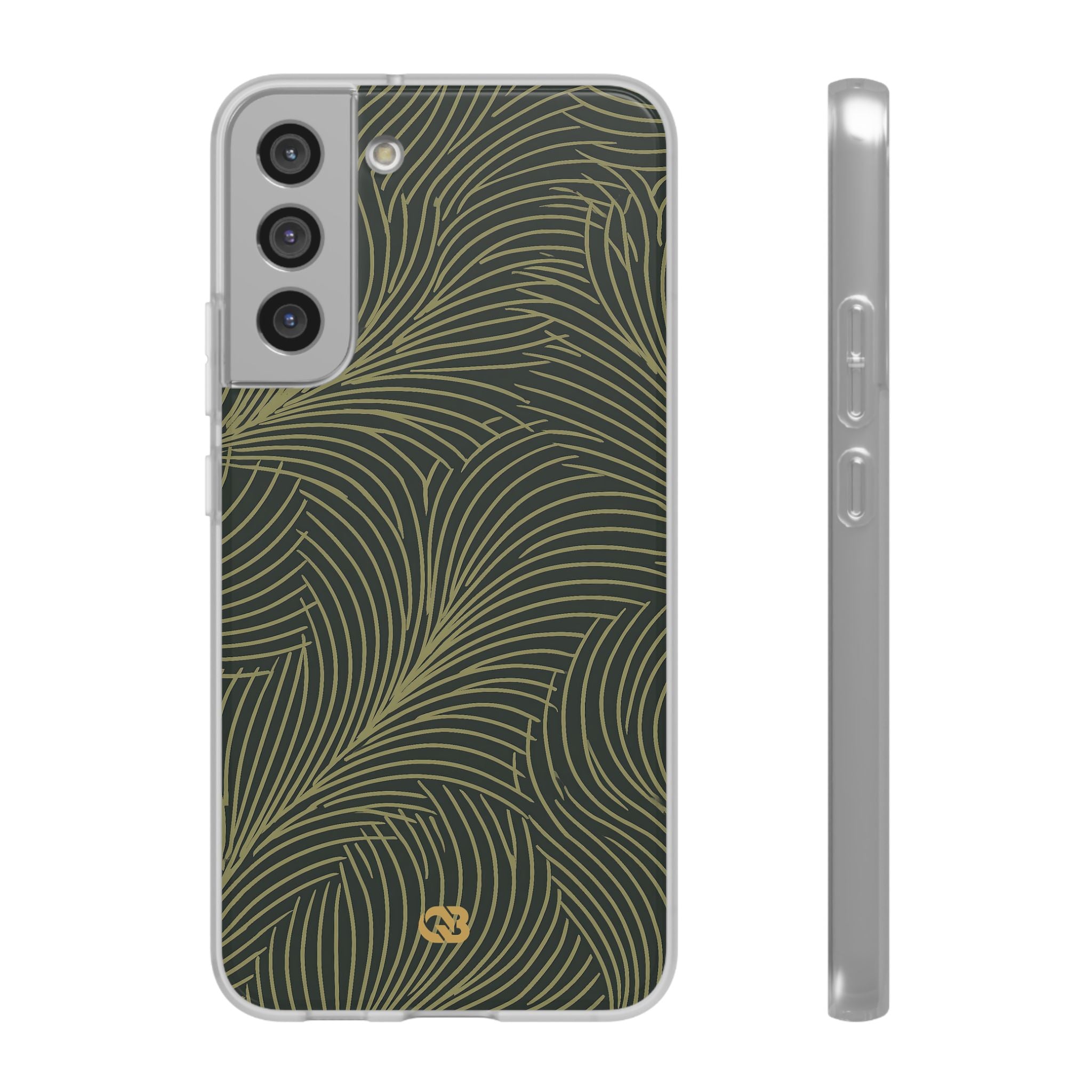 Green Lite Phone Case for Samsung - Dark Olive Plume