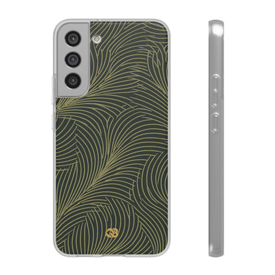 Green Lite Phone Case for Samsung - Dark Olive Plume