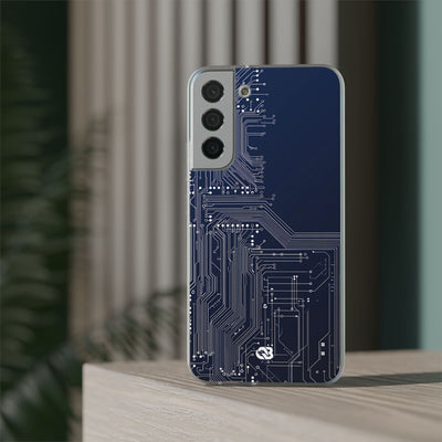 Blue Lite Phone Case for Samsung - Cobalt Data Stream