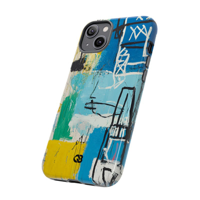 Azure Urban Scribble · Tough Phone Case for iPhone