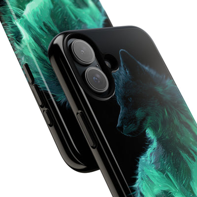 Nordic Aurora Fox · Tough Phone Case for iPhone · Teal