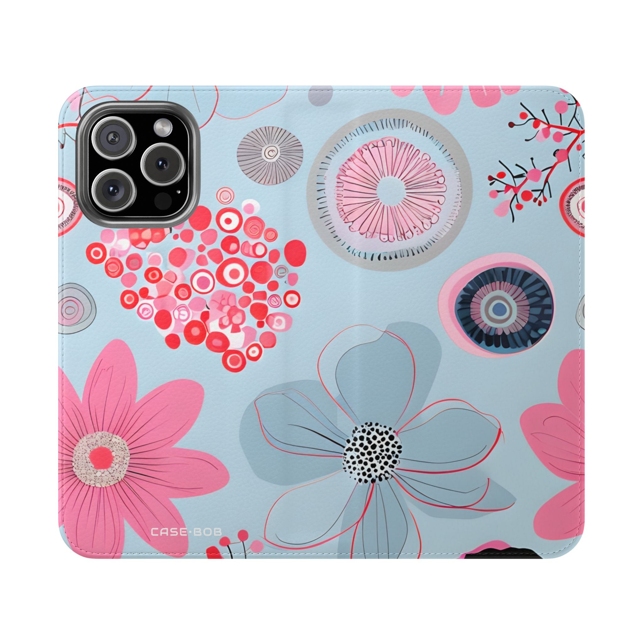 Outlined Bloom Radiance - iPhone 16 Max Case - Wallet