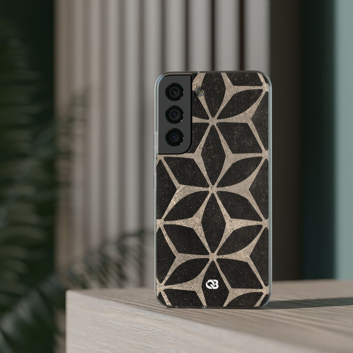 Concrete Mosaic Star · Lite Phone Case for Samsung · Black