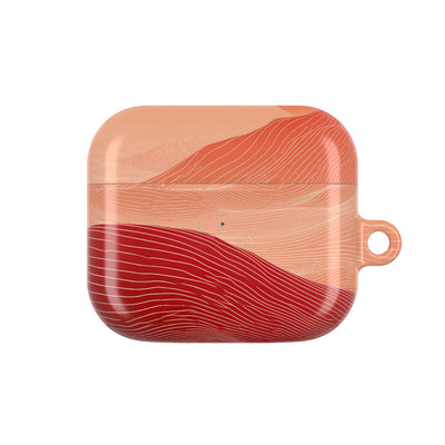 Crimson Dune Horizon · Hard Case for AirPods & AirPods Pro · Red