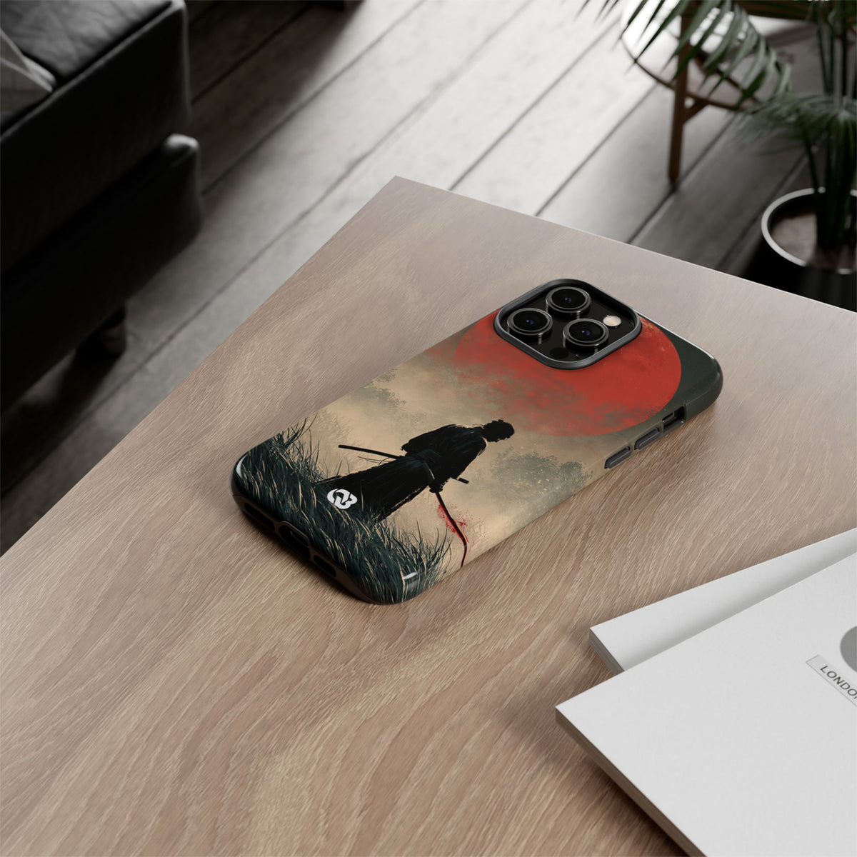 Crimson Moon Ronin · Tough Phone Case for iPhone · Red