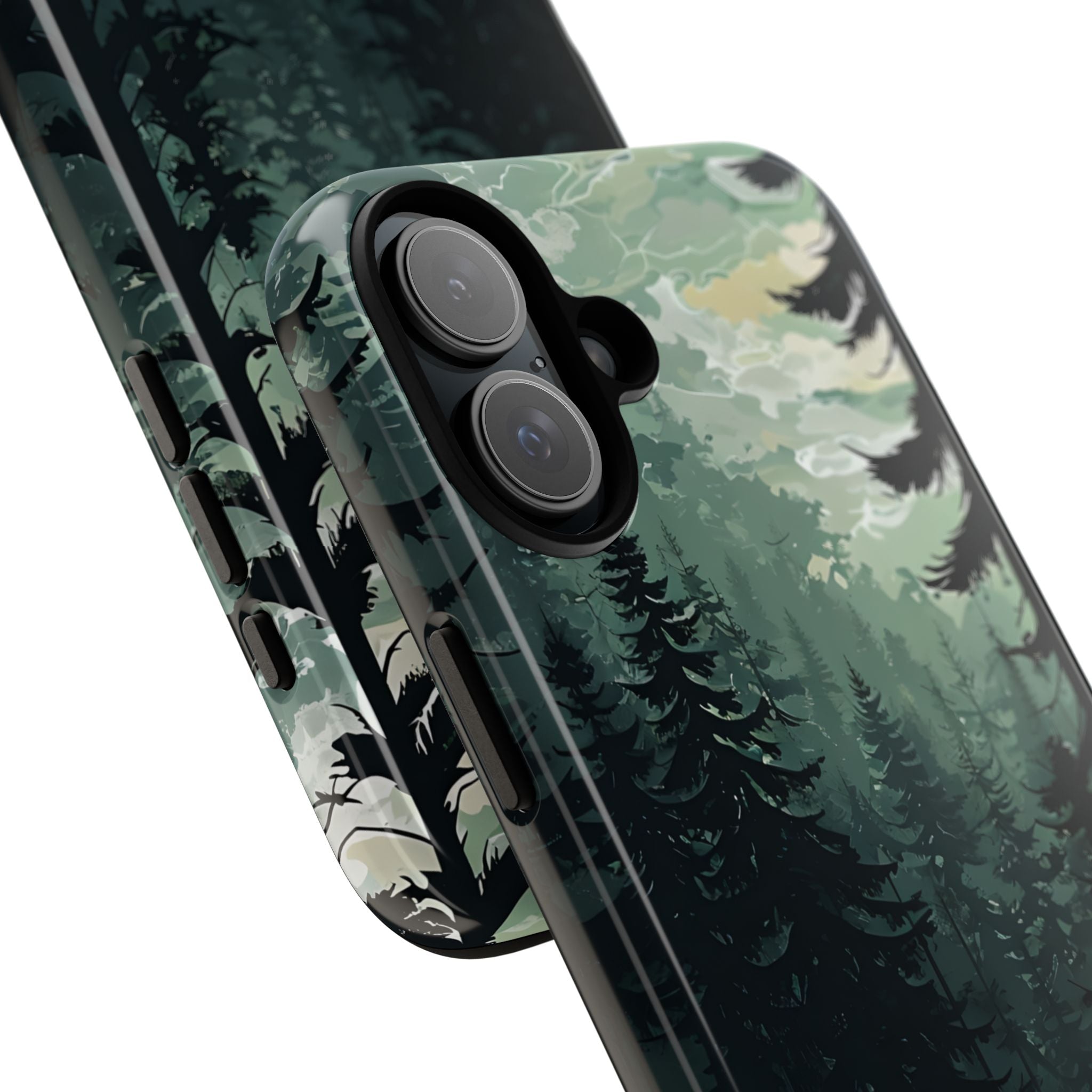 Misty Pine Shadow · Tough Phone Case for iPhone