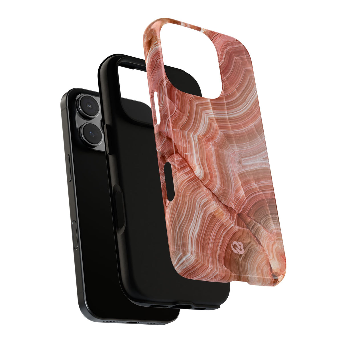 Blushing Rose Strata · Tough Phone Case for iPhone · Pink