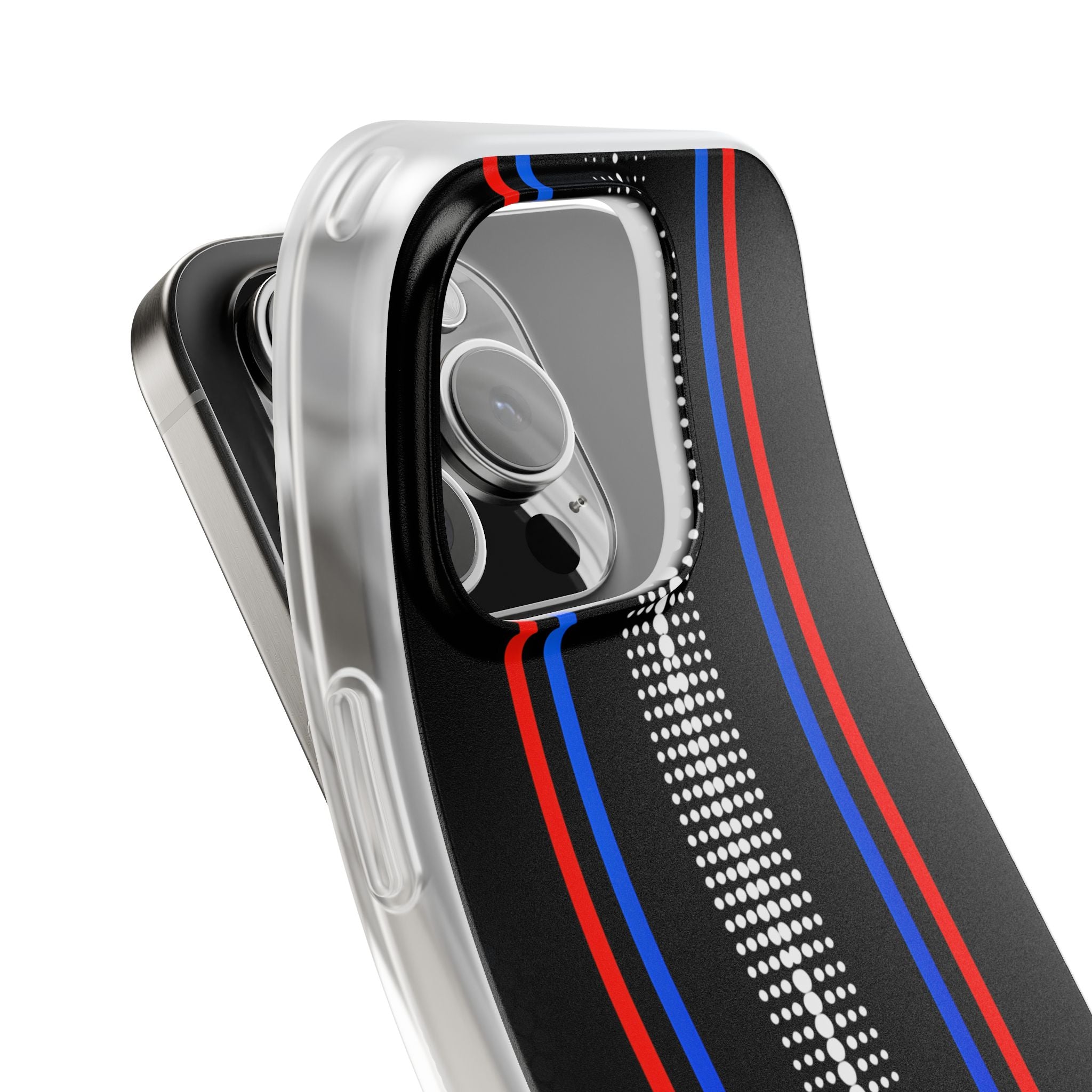 Electric Pulse Grid · Soft Phone Case for iPhone