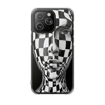 Checkered Face iPhone 14 Pro Max Case - Impact