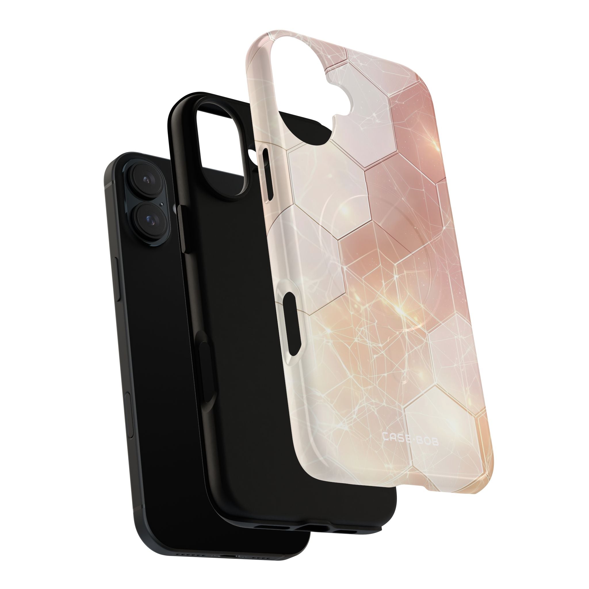 Honeycomb Glow iPhone 16 Plus Case - Tough+