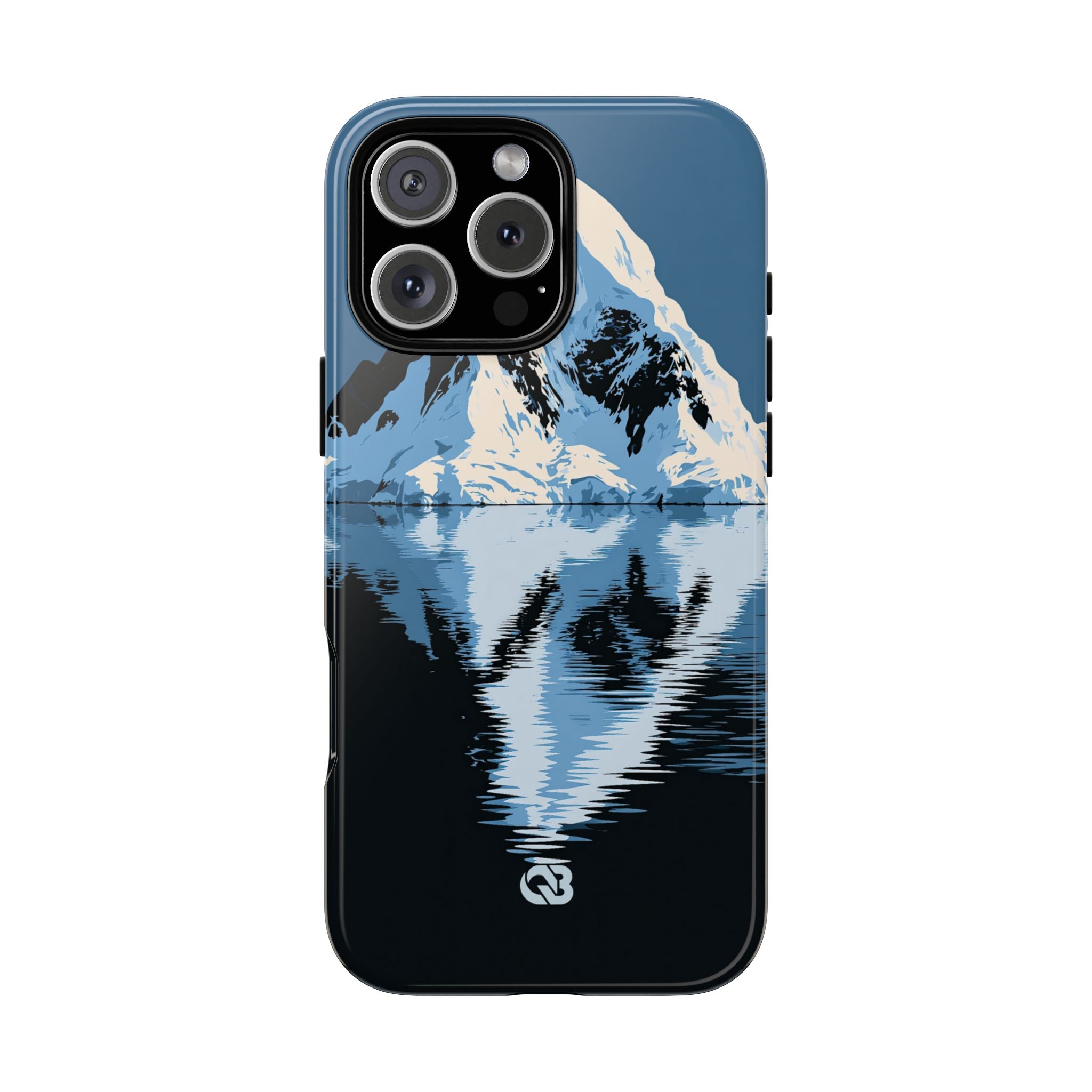 Blue Tough Phone Case for iPhone - Arctic Summit Mirror